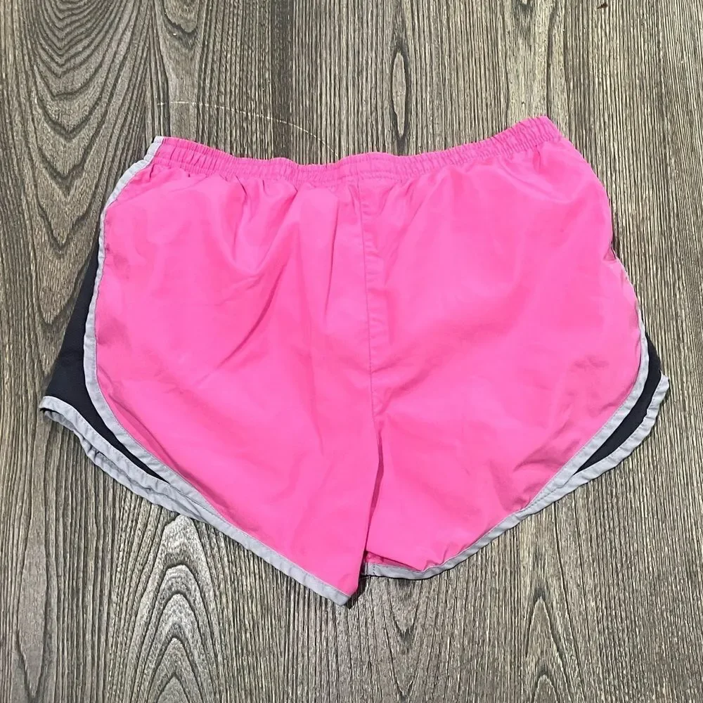Nike Dri-Fit Athletic Running Short High Rise Elastic Waist Pull-On Pink Size S